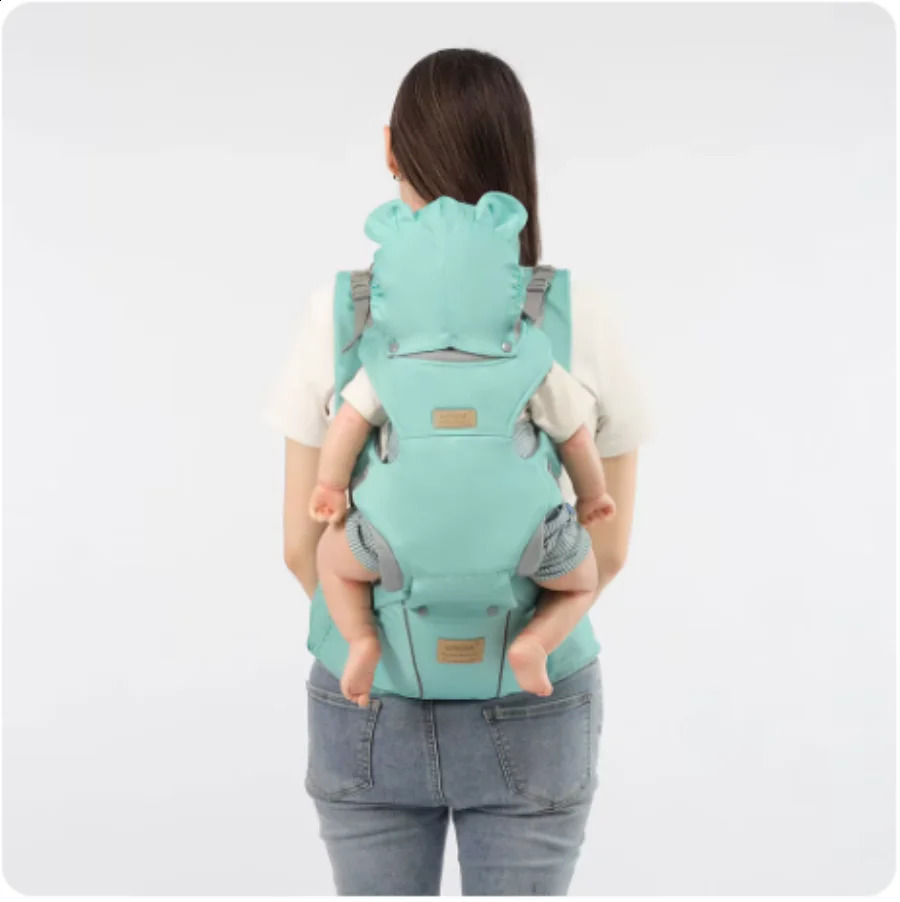 3 IN 1 Baby Hipseat Backpack Straps for Infant Toddler 036M Ergonomic With Windproof Hat Winter Luminous Strips 250221