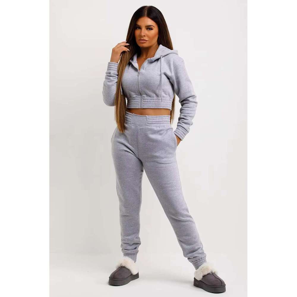 Manufactory Direct Sales Women Grey Color Anti-Shrink Heavy 100% Cotton Hoodies Unisex Sweatshirts Women's Pullover