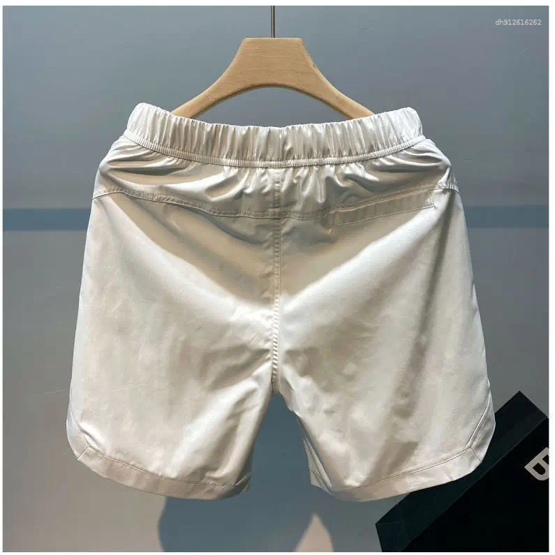 Men's Shorts Embroidered Quick-Drying Fashion Brand Ins Ice Silk 5 American High Street Sports Summer Thin Pants