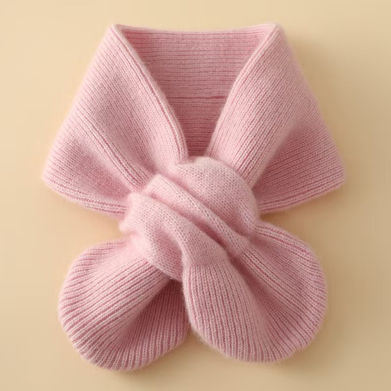 K036 24 new cashmere scarf for women, contrasting colors, warm long neck scarf, knitted, dual-purpose, versatile small shawl for outerwear