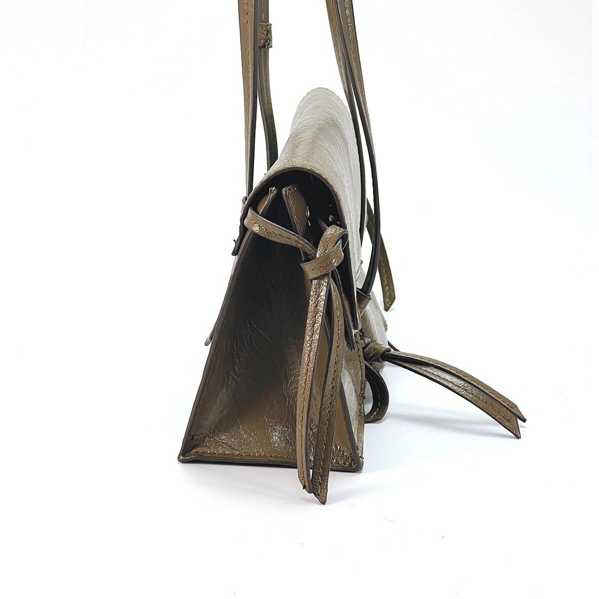 toteBag Shoulder bag ROSE NOIRE Women's Autumn/Winter New Style Black Green Pocket Decoration Trendy Handheld Single Shoulder Underarm Bag