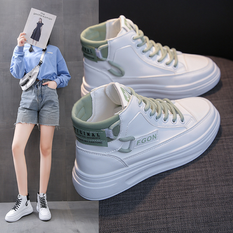 2025 Seasonal Designer s New Multi functional Casual Women s Fashion Thick soled High top White Shoes Soft soled Multi functional Outdoor Sports Shoes