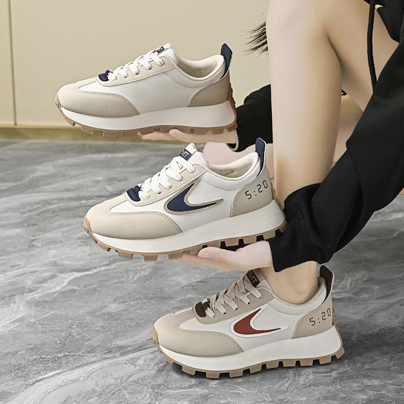 Women's Designer 2025 New Spring And Summer Multi Functional Running Sports Outdoor Training Thick Soled Height Raising Dad Shoes