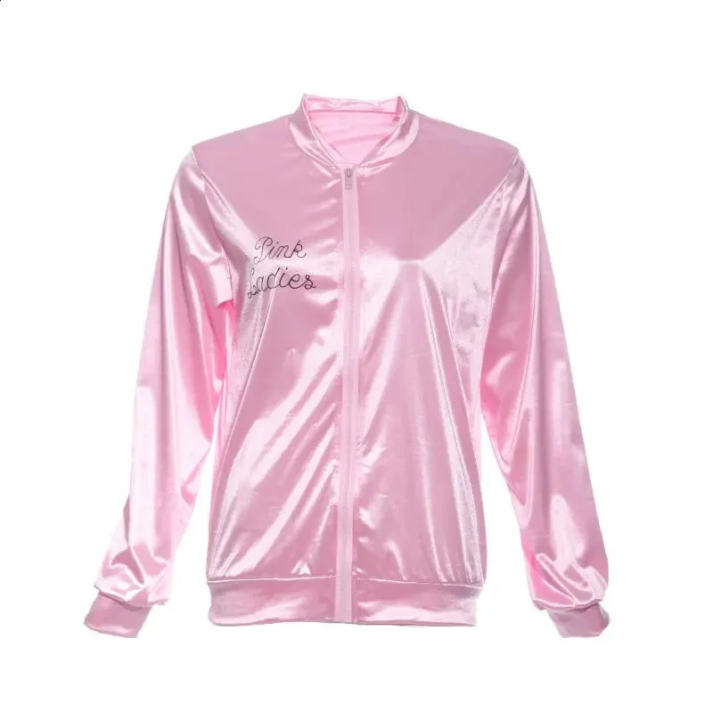 Womens pink basic Coats Tracksuit womens retro jacket fancy clothing autumn warm long sleeved zipper streetwear 250228