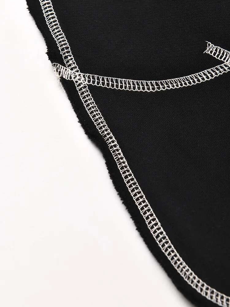 EAM Backless Cut-Out Toped Bow Sweatshirt New Hooded Long Sleeve Women Big Size Fashion Spring Autumn 2025 1Df182001