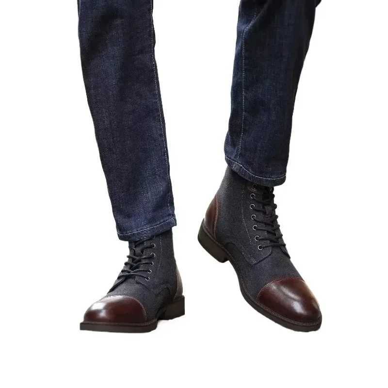Chelsea Boots for Men Quality Mens Casual Shoes Autumn Winter High-top Male Formal Boots New Fashion Men Boots Mens Boots Z250303