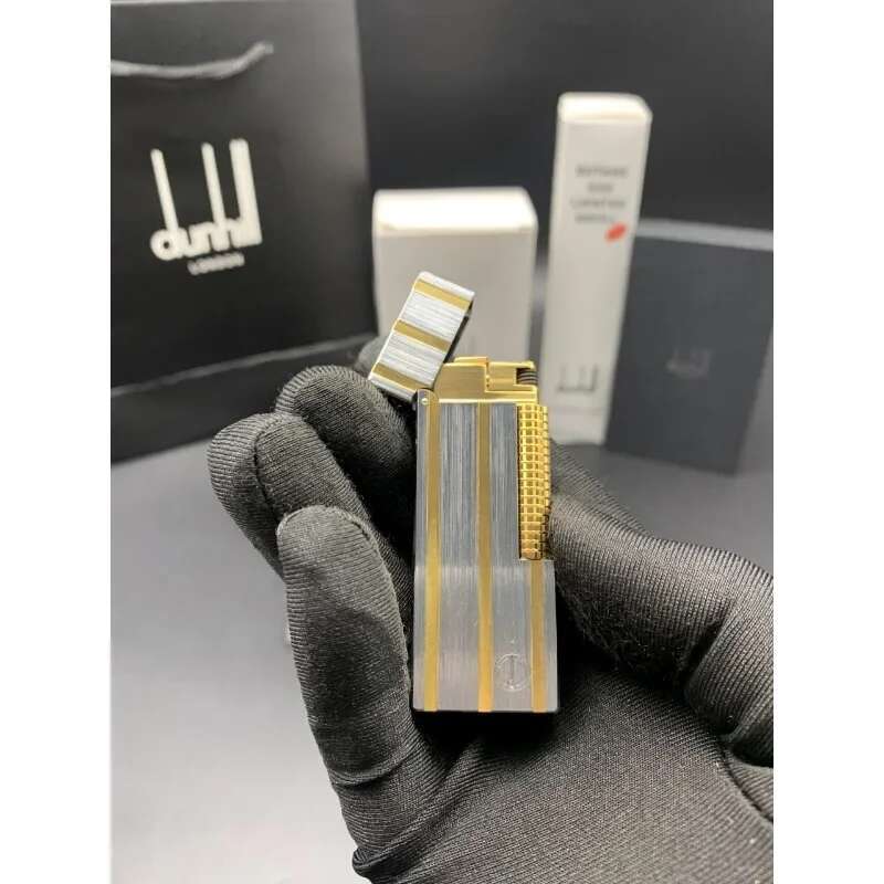 Duil Butane Torch Gas Windproof High-Flame Smoking Accessories Fashion Metal Cigarette Lighter Men's Gifts