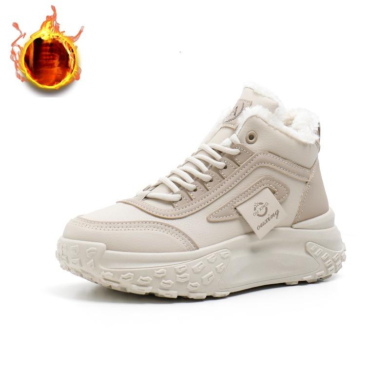 2025 designer s new winter women's snow boots with plush dad shoes casual warmth multifunctional fashion thick sole height increasing outdoor ant