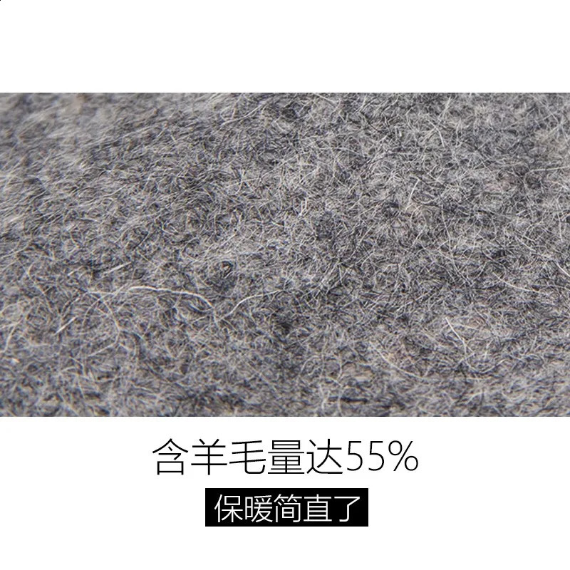 Baseball Cap for Men Winter Wool Hat Keep Warm Big Head Circumference Thickened Solid Color Trucker Cap Dad Hat High Quality 250228