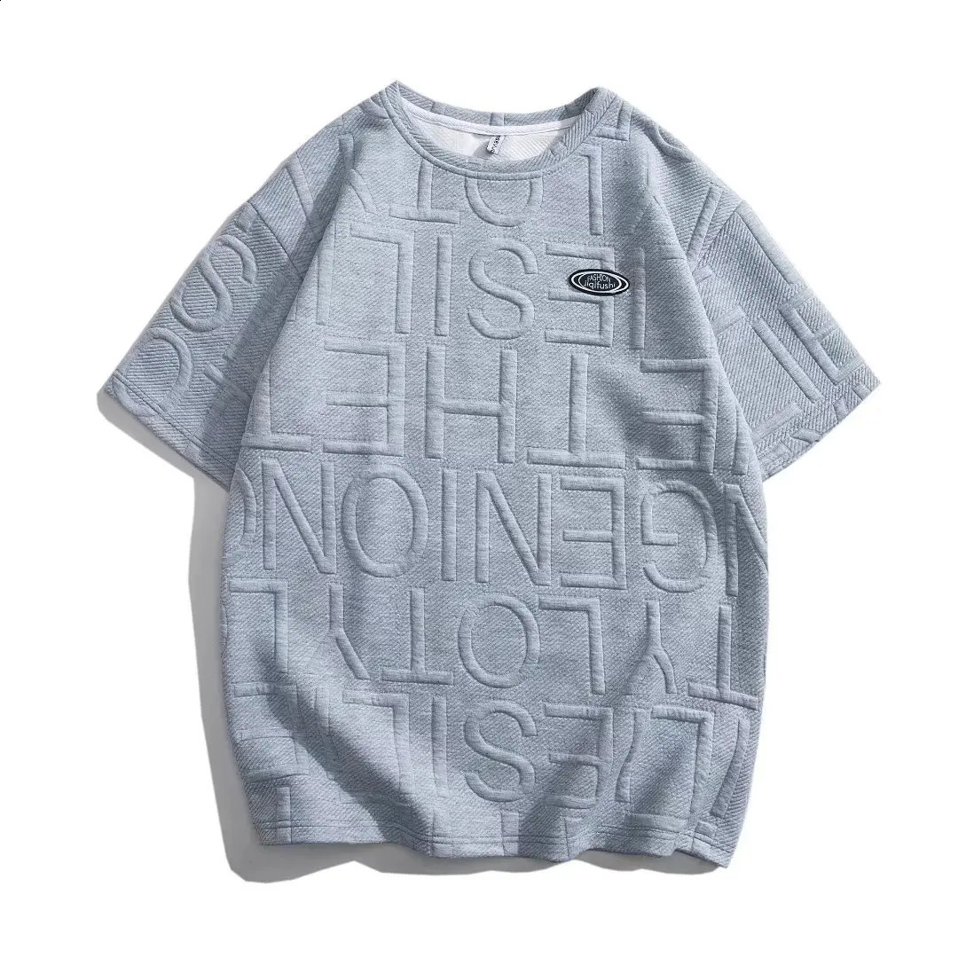 Mens set summer fashion letter printed short sleeved T-shirtsports shorts set casual mens clothing fun casual set mens 250303