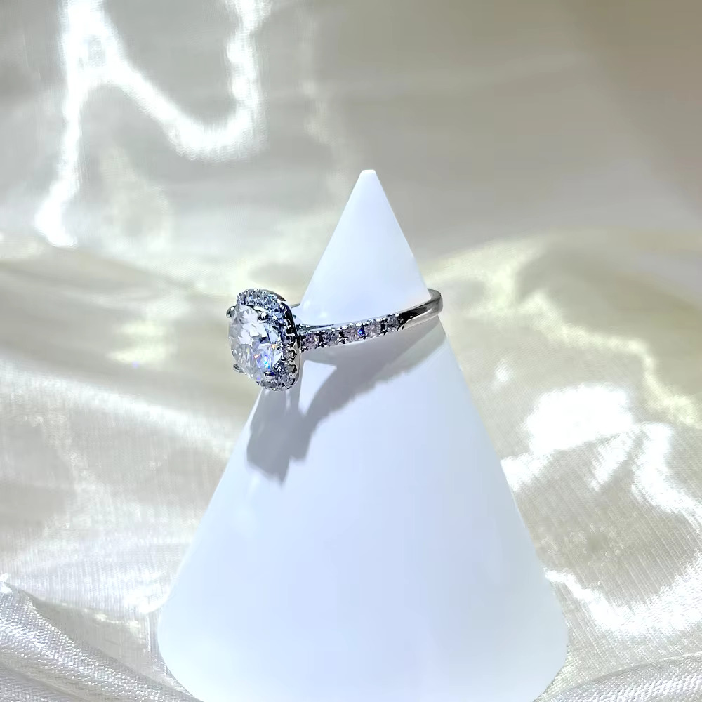 Moissanite Wedding Ring 14K & - White Gold for Women