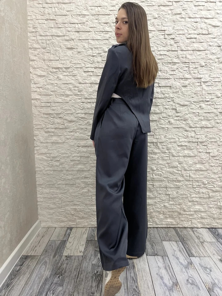 SLTNX Fashion Pant Blazer Two Piece Set for Women 2024 Summer Chic and Elegant Trouser Sets Ladies Casual in Matching 250225