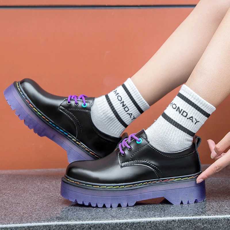 Designer Luxury Brand Women Cowhide Genuine Leather 35~41 Platform White Thick Sneakers Luxury Fashion Woman Female Flats Shoes Z250303