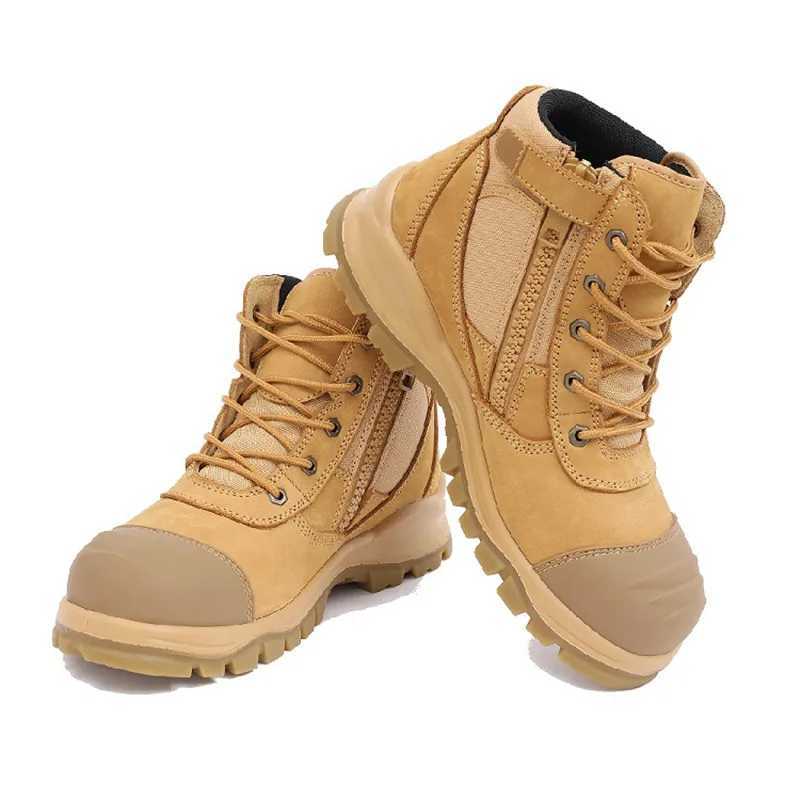 One layer of shockproof puncture proof windproof tape zipper miners labor insurance shoes tools boots Z250303