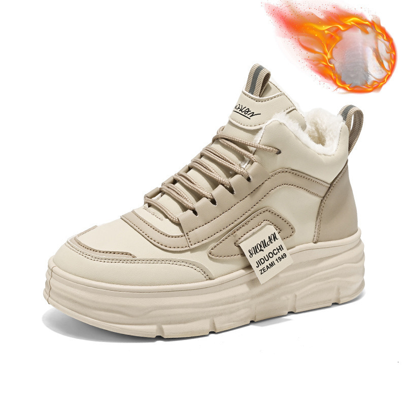 Women s Designer Shoes 2025 Winter New Height Increasing Brand New Velvet Warm Sponge Cake High Top Shoes Outdoor Sportswear Casual Non Slip Shoes