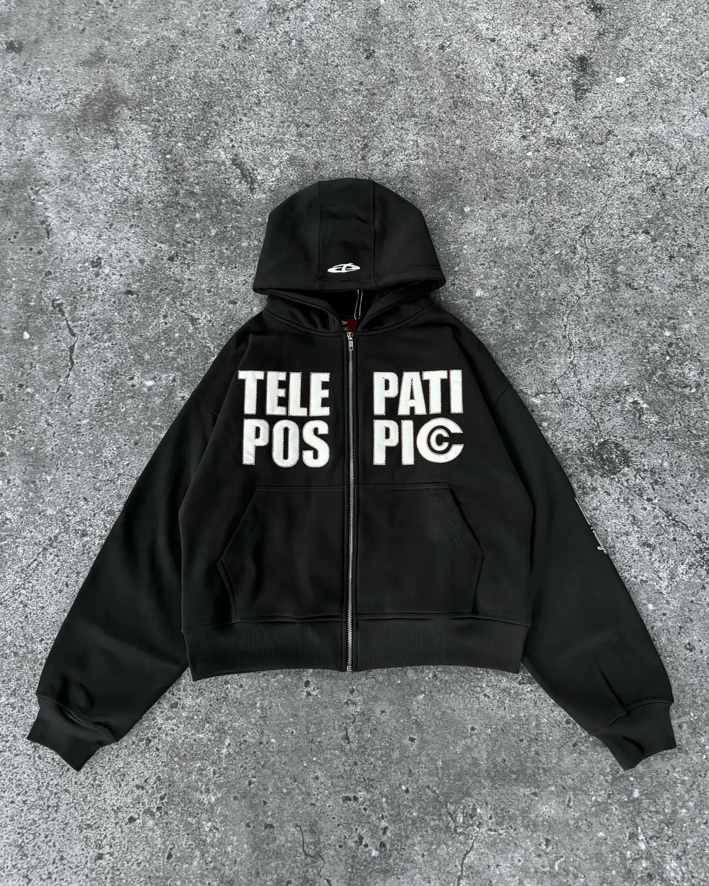 Harajuku Letters print hoodie Jacket for men Y2k fashion couples oversized sweatshirt Goth zip up hoodie men clothing 250225