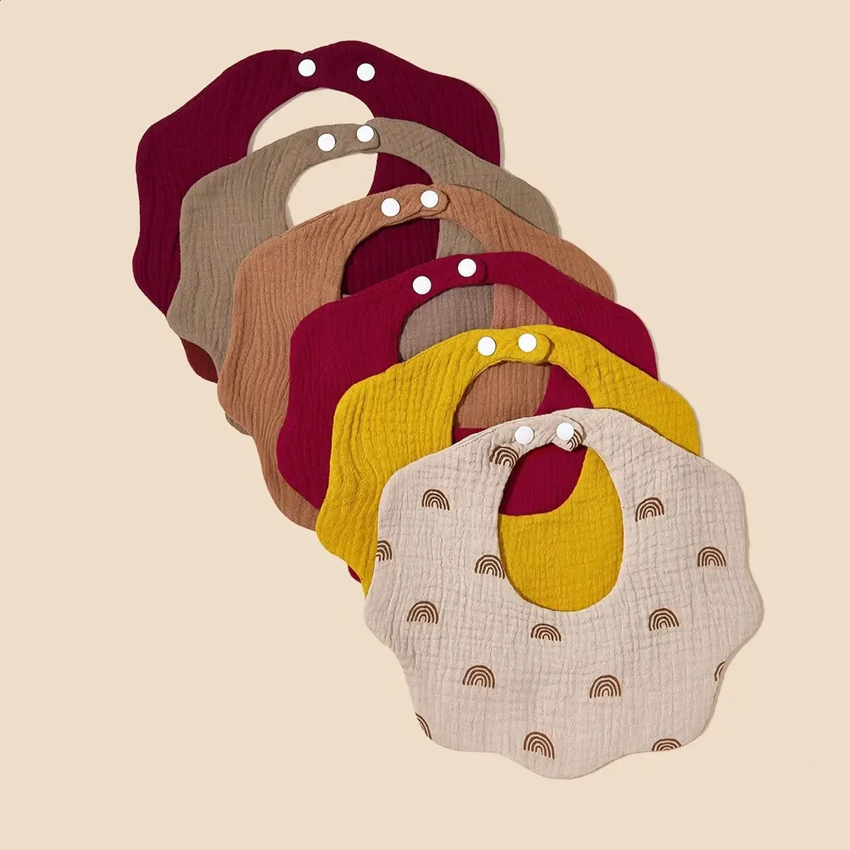 3 Packs Random Color Bibs Boys Girls born Infant for Drooling 250221