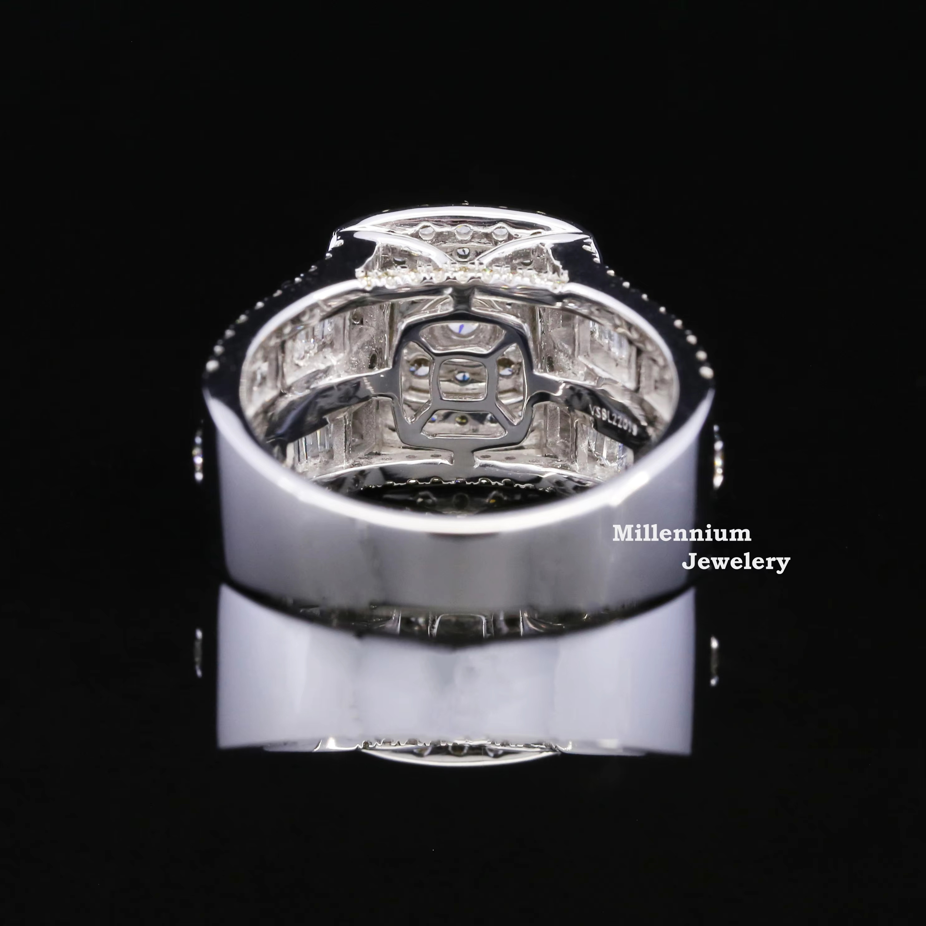 Men's engagement pure sier ring