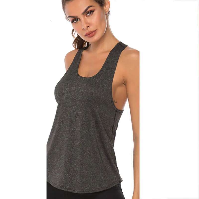 Sleeveless Gym Vest Workout Tops For Women Fiess Jogging Yoga Tank Shirt