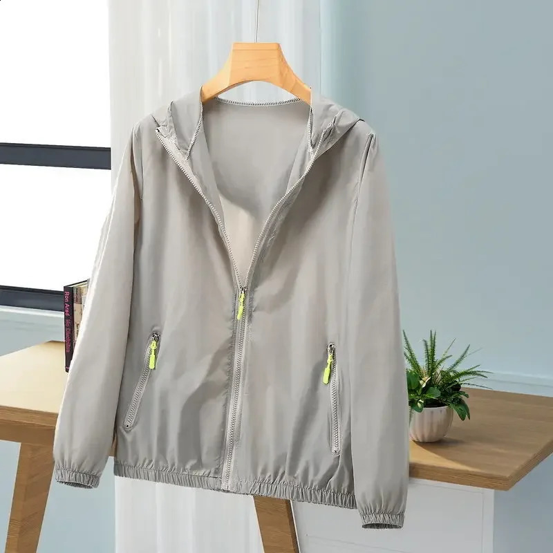 Women Jacket Waterproof Windbreaker Jackets Female Hooded Summer Sunproof Windproof Coats Outdoor Hiking Thin Coat A231 250228