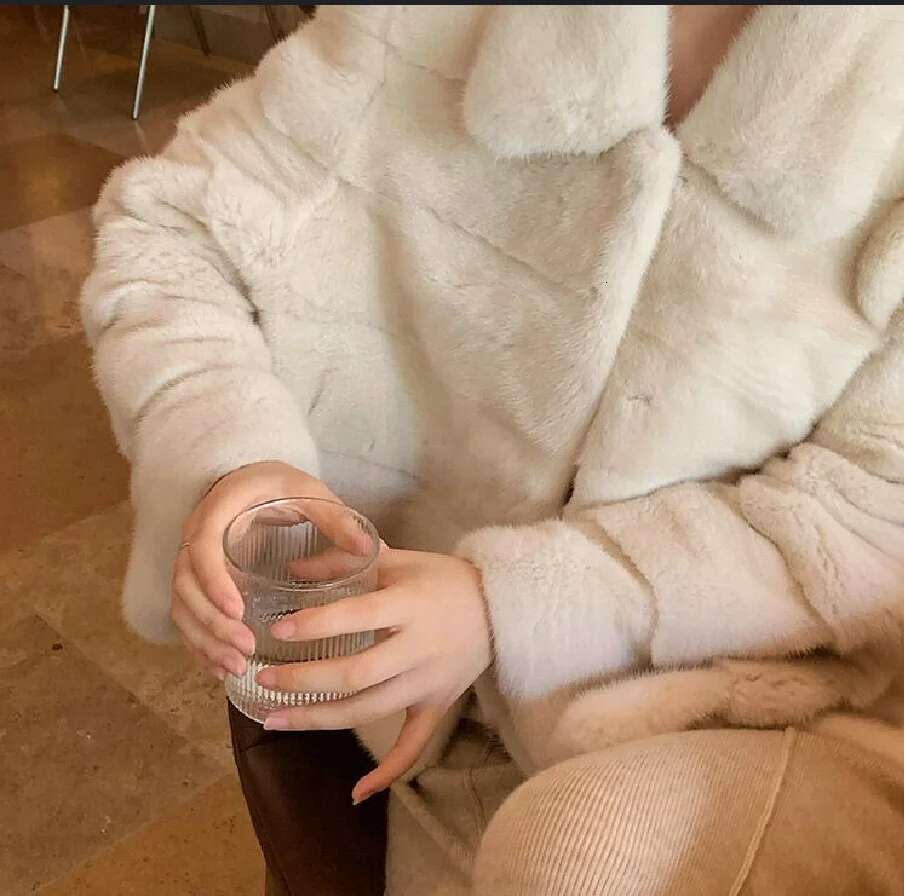 ew coat for 2023, 100% real mink fur coat, warm and stylish in winter