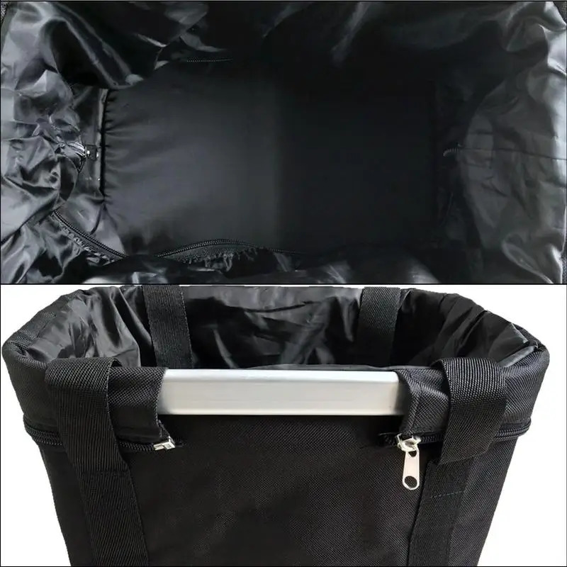 Ship from US Mountain Bike Basket Bicycle Pet Quick Release Easy Install Detachable Cycling Bag Picnic Shopping Grilling 250228FBB