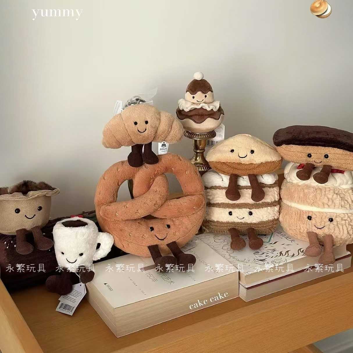 Plush Dolls Fun Cake Doll Dessert JC Food Series Doll Creative Simulation Plush Toy Wedding Doll