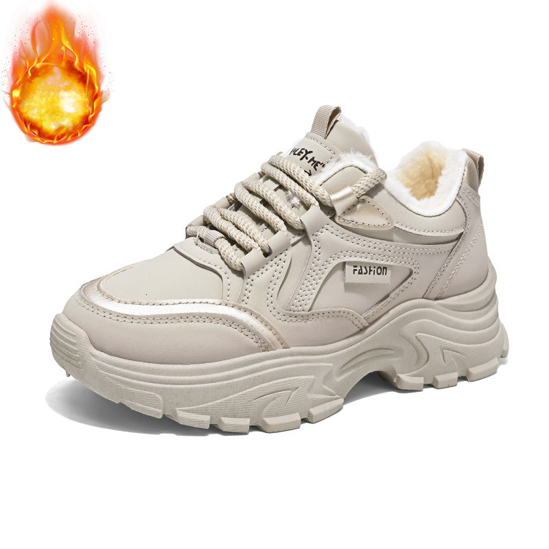 2025 Designer Winter Plush New Dad Shoes Women s Multi Functional Bottom Thick Warm Cotton Outdoor Anti Slip Sports And Leisure Running Shoes