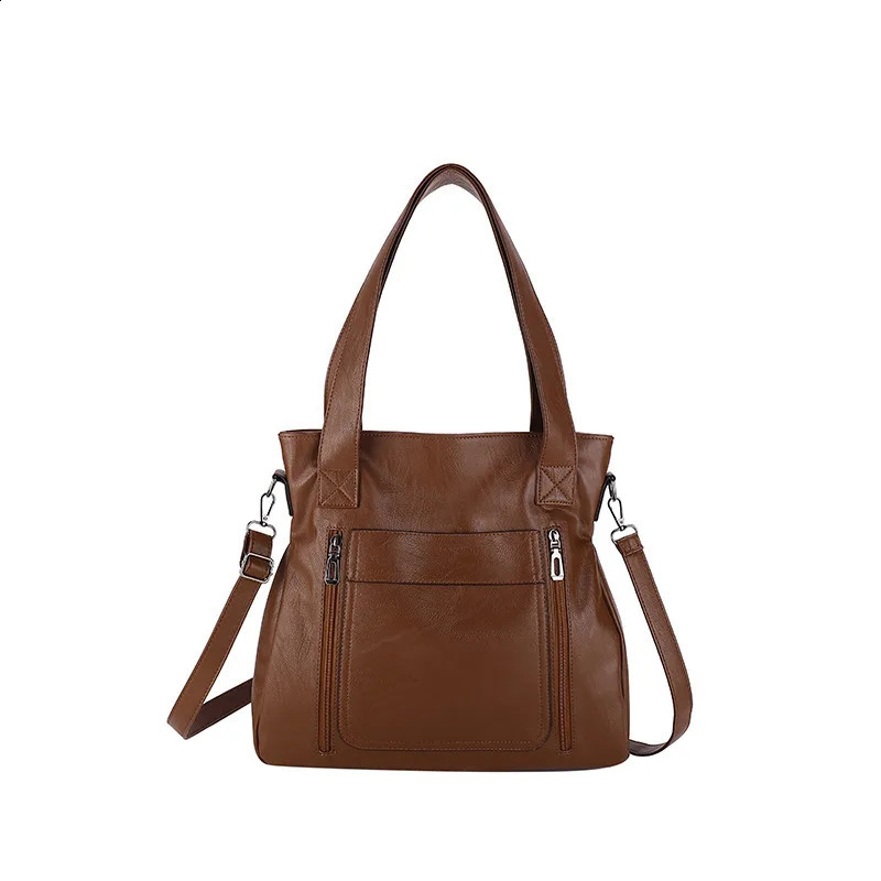 Ship from US Womens PU Leather Tote Bag Large Capacity Work Handbag Stylish Practical for Daily Use 250228FBB