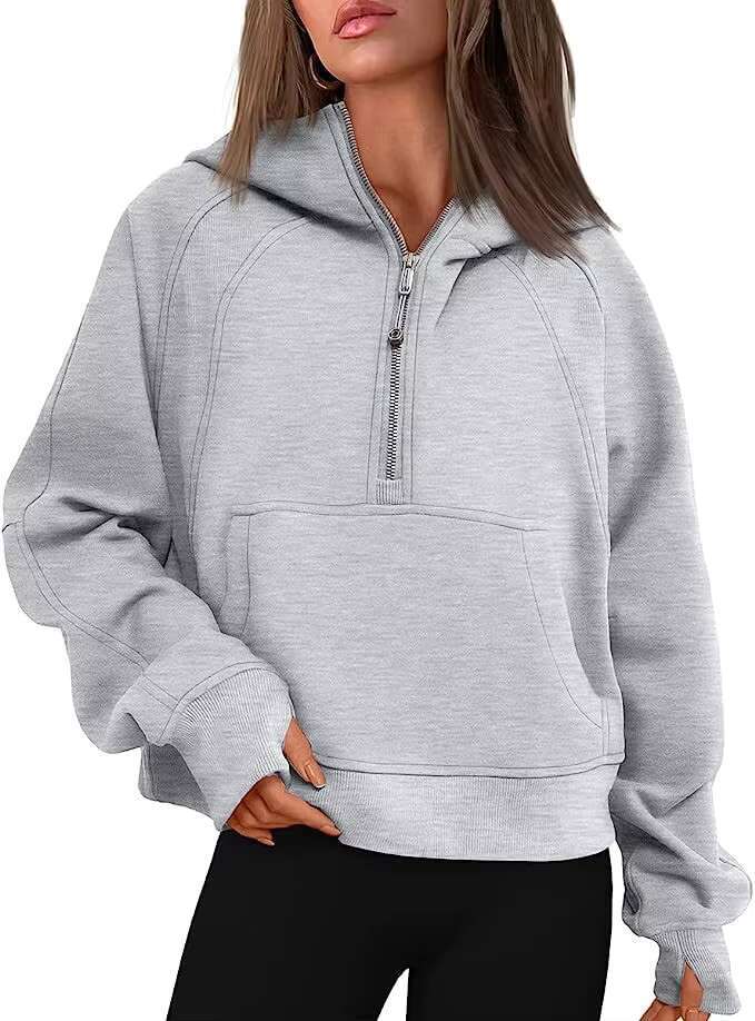Wholesale Full Zipper Up Hood Sweatshirts Custom Hooded Casual Blank Hoodies Fall Winter Ladies OEM Clothing