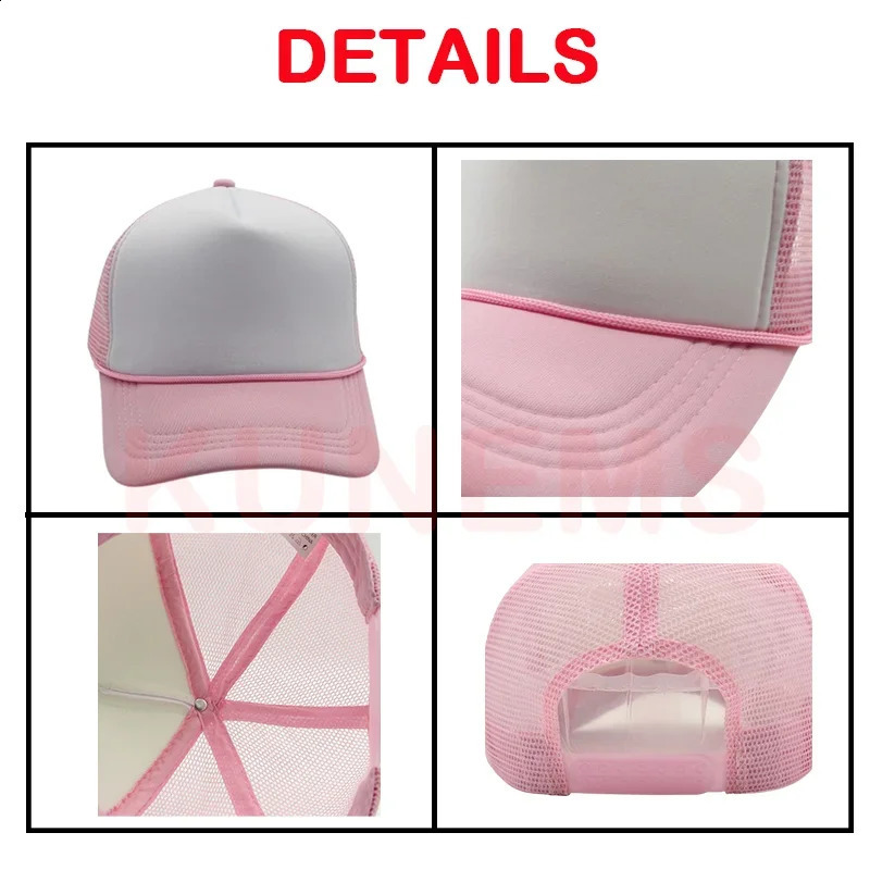 KUNEMS custom baseball cap unisex DIY blank rope truck cap summer beach cap 3D printed embroidered baseball cap 250228