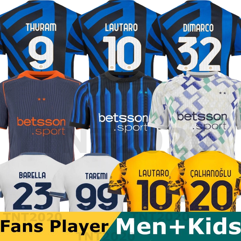 25/26 Maglia LAUTARO Jerseys Kits BARELLA FRATTESI INTERS Milans THURAM DIMARCO ARNAUTOVIC CALHANOGLU 2025 2026 Home Away Kids Football Shirts Sets