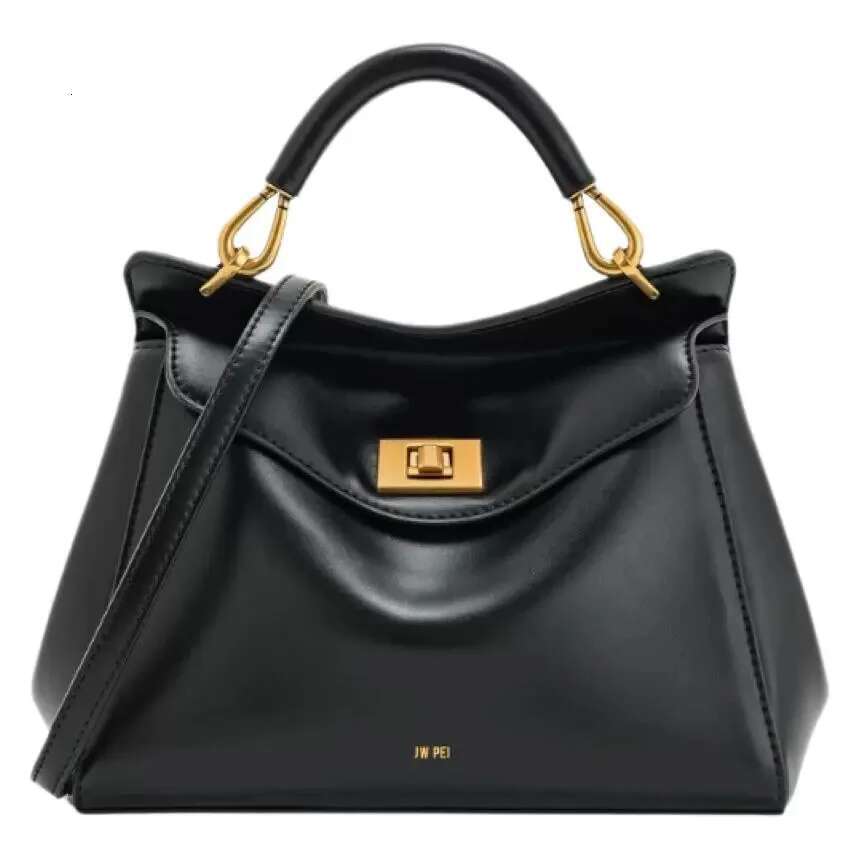 High Quality Light Brand Fashion Handbag Leather Simple Locking Versatile Retro Women's Crossbody Bag