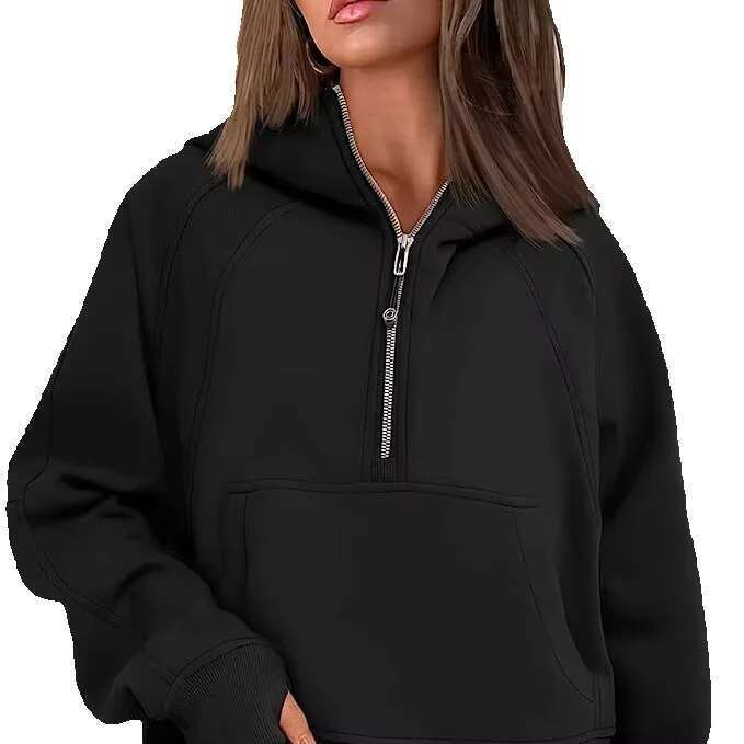 Wholesale Full Zipper Up Hood Sweatshirts Custom Hooded Casual Blank Hoodies Fall Winter Ladies OEM Clothing