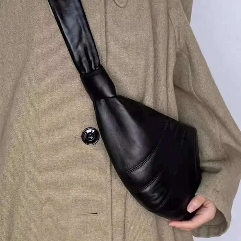 Fashion High Quality Leather Croissant Bags Large Capacity Popular Soft Chest Horn Bun Lady Shoulder Dumpg Bag