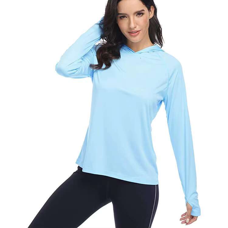 Custom Design Your Own UPF 50+ Running Quick Dry Uv Protection Womens Long Sleeve Hoodie Fishing Shirt