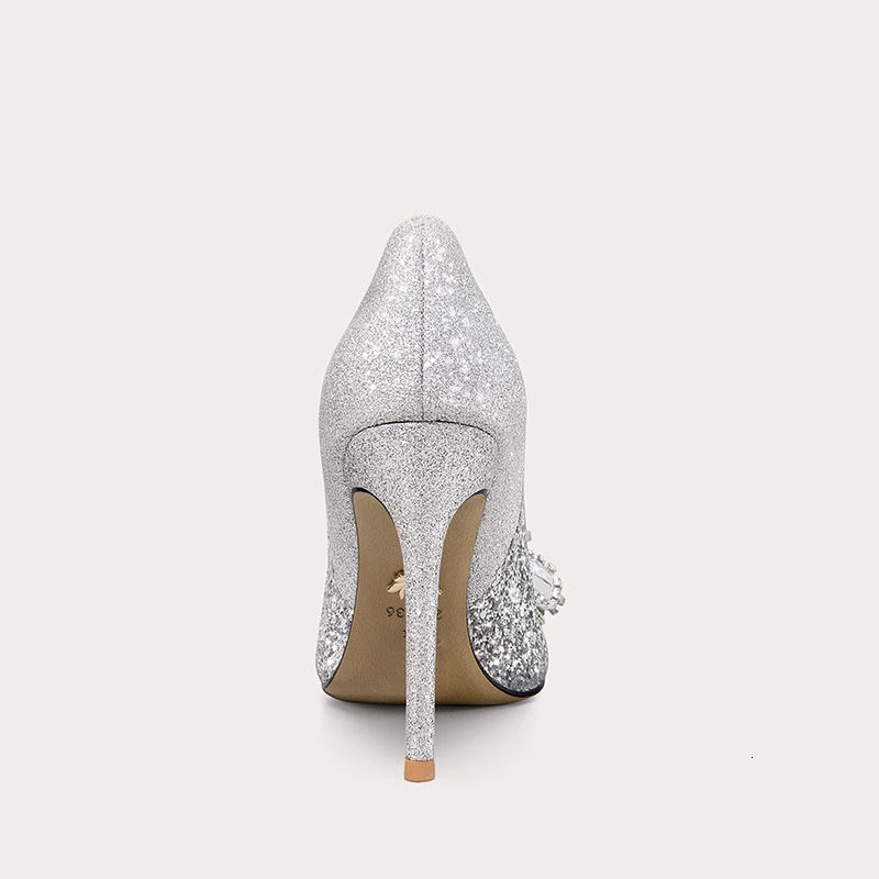Fat wide feet, stunning gradient high heels, 2025 spring new style dinner engagement shoes, light mouth plus size women's shoes 41-44