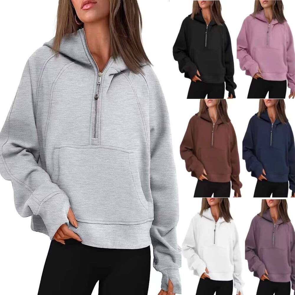Wholesale Full Zipper Up Hood Sweatshirts Custom Hooded Casual Blank Hoodies Fall Winter Ladies OEM Clothing