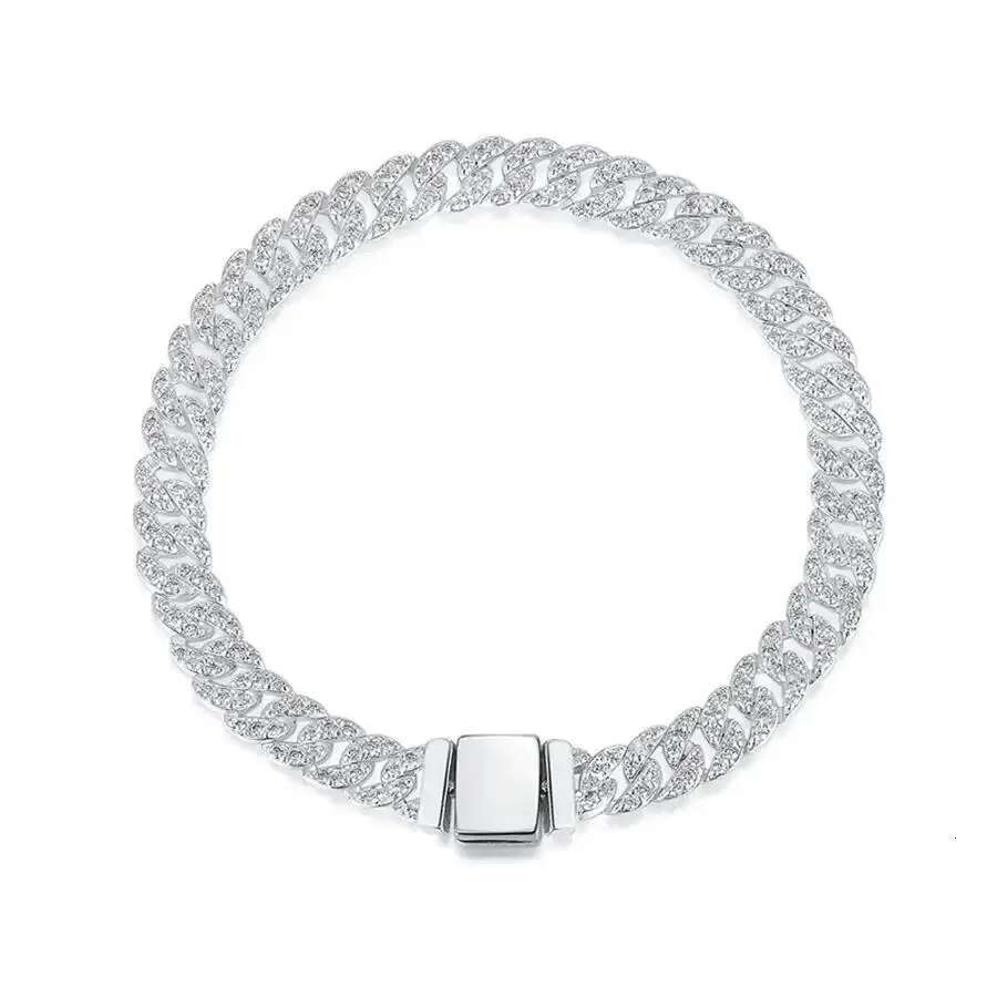 2025 New S Sier Plated Glitter Eternal Bracelet, Lady's Princess Birthday Gift, Ancient Gold Chain