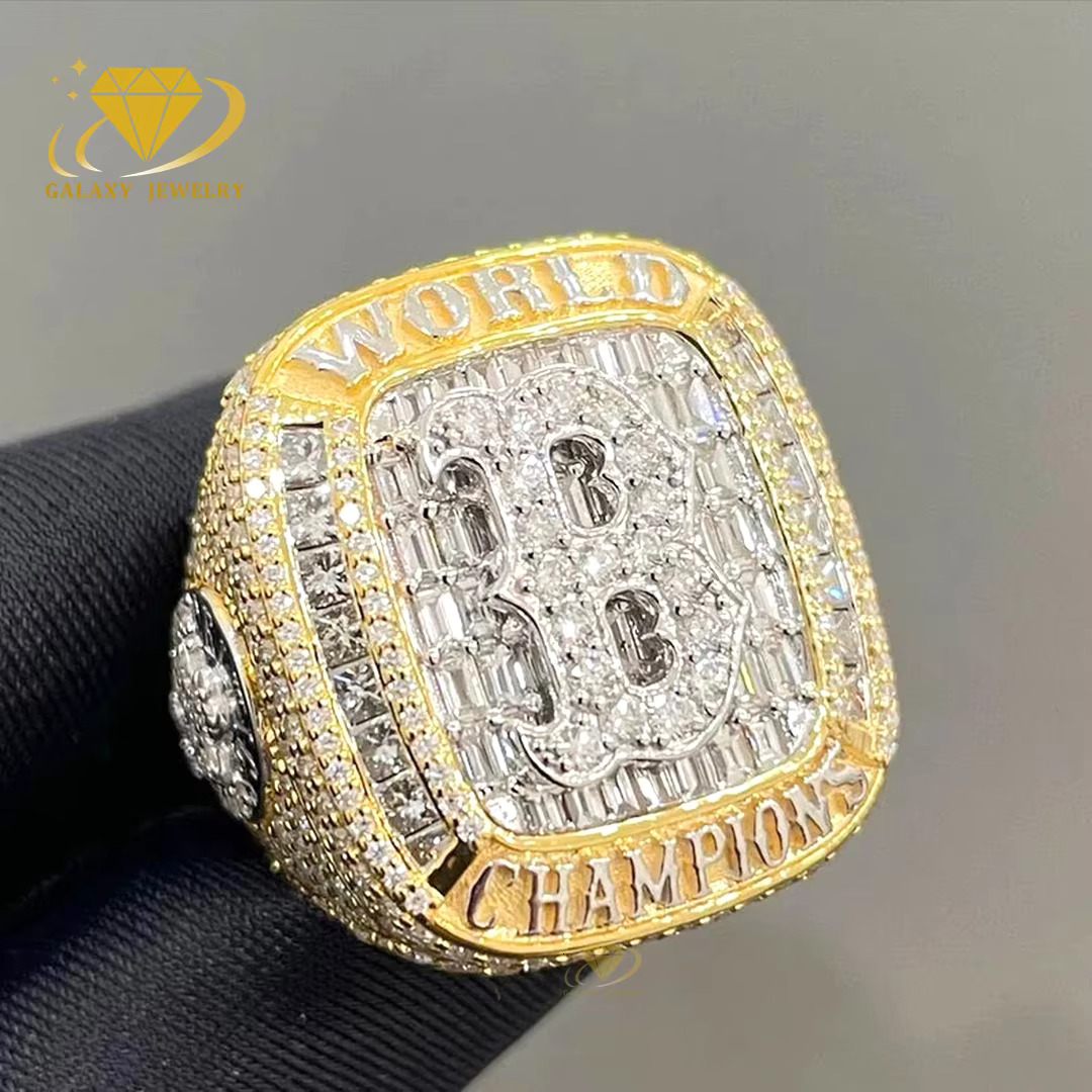 Jade ring, wedding fashion jewelry, men's clothing, chilled pure sier, gold-plated hip-hop ring
