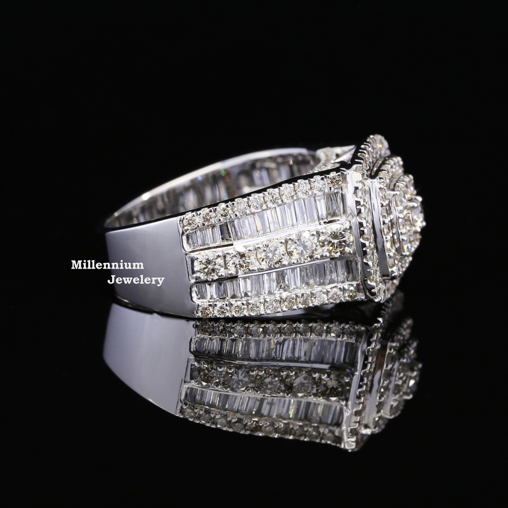 Men's engagement pure sier ring