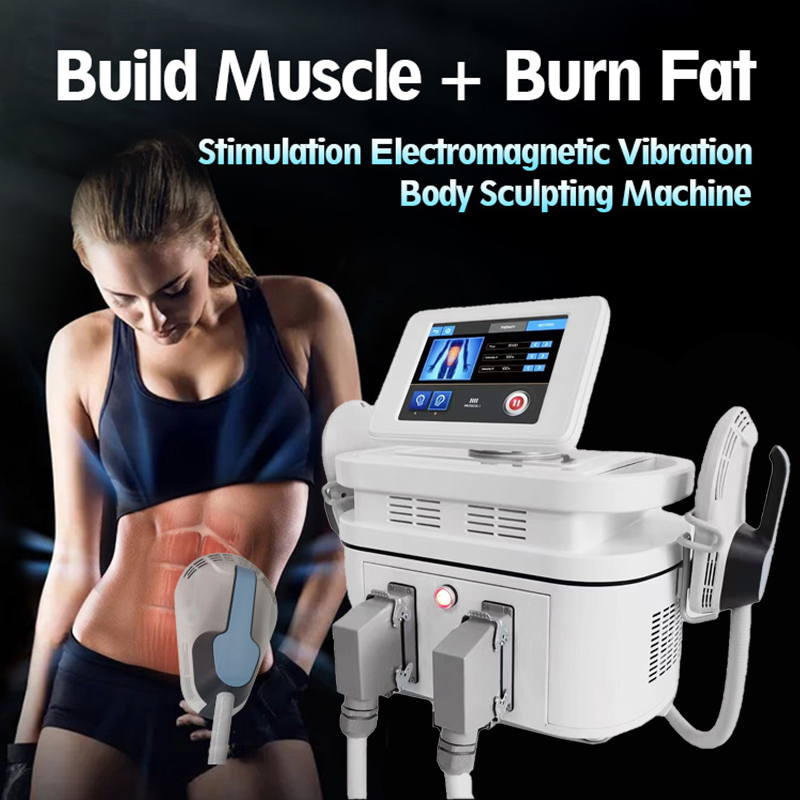 Portable 3000W 13 Tesla Body Training Muscle Stimulation Fat Burning EMS High Intensity Electromagnetic Powerful Vibration Non-exercise Weight Loss Ma