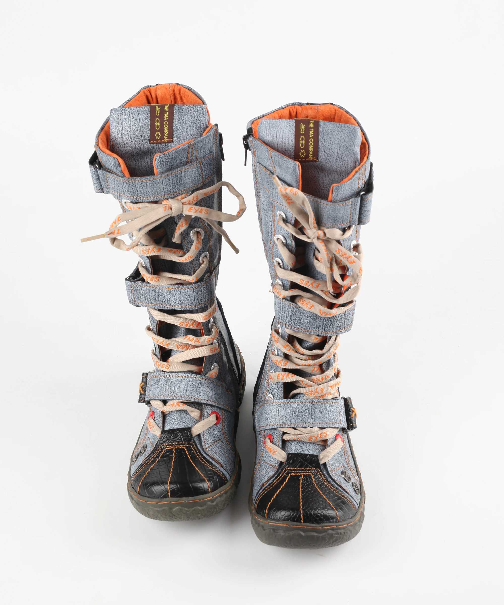 SHONELAND New Fashion Beauty Leather Shoes Leisure Medium Long Boots Fashion Leather Shoes Women Shoes Z250303