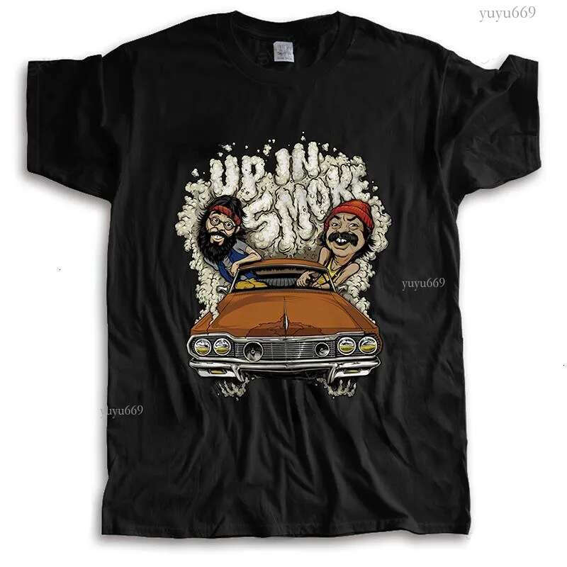 Shirts Men's T T Shirt For Mens Fashion Summer Short Sleeve Cheech Chong Up In Smoke Weed 420 Puff Pass Movie Loose Tops Men 2
