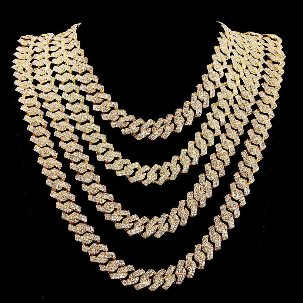 Hip Hop 5A+ Bg Cuban k Chain Iced Out Exquisite Necklace For Men Father Day Jewelry to Husband Fashion Gift Rhie