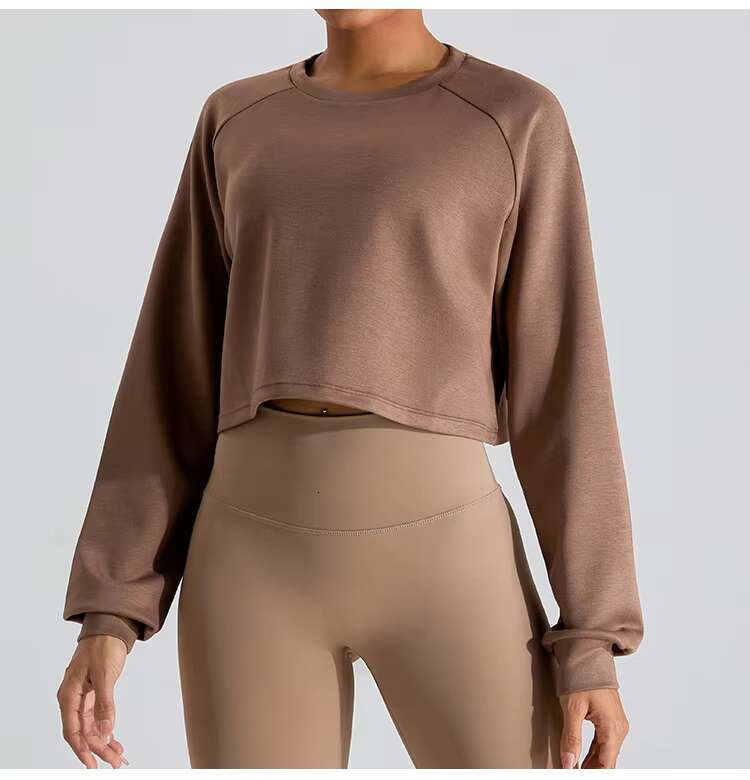 Casual Sports Yoga Sweater Women Outdoor Running Long Sleeve Loose Sweatshirts