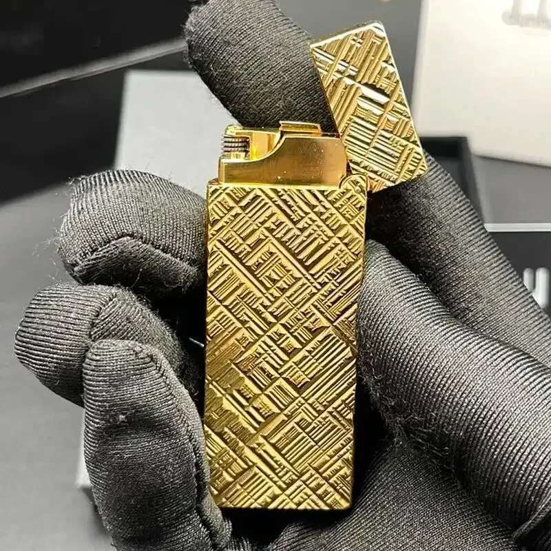 Duil Cigarette Butane Gas Smoking Accessories High-Flame Lighter Outdoor Windproof Lighters Portable Flamethrower Men's Gifts