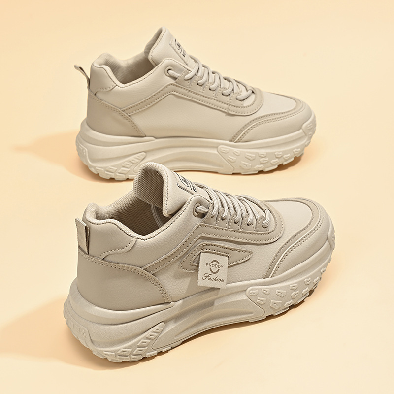 Designer's New Thick Soled High Top Dad Shoes, 2025 Four Season Multifunctional Running Sports Shoes Height Increasing Soft Soled Casual Shoes