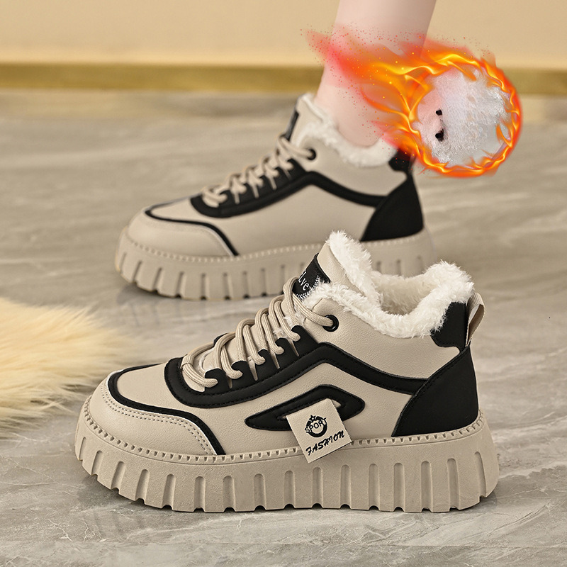 Designer s New Winter Velvet High Top Multifunctional Height Increasing Thickened Warm And Non Slip Cotton Shoes Casual Sports Short Boots