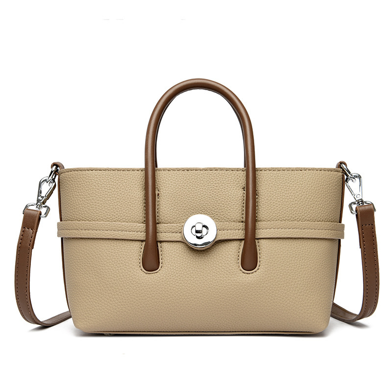 toteBag Shoulder bag ROSE NOIRE New Large Capacity Single Shoulder Diagonal Cross Hand-Held Simple Women's Lychee Pattern Bag